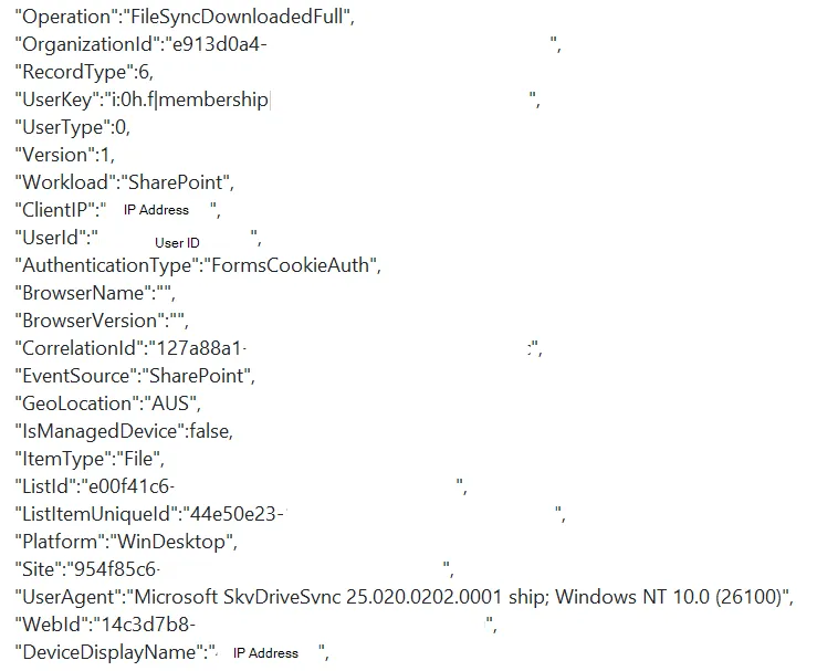 FileSyncDownloadedFull Log Excerpt